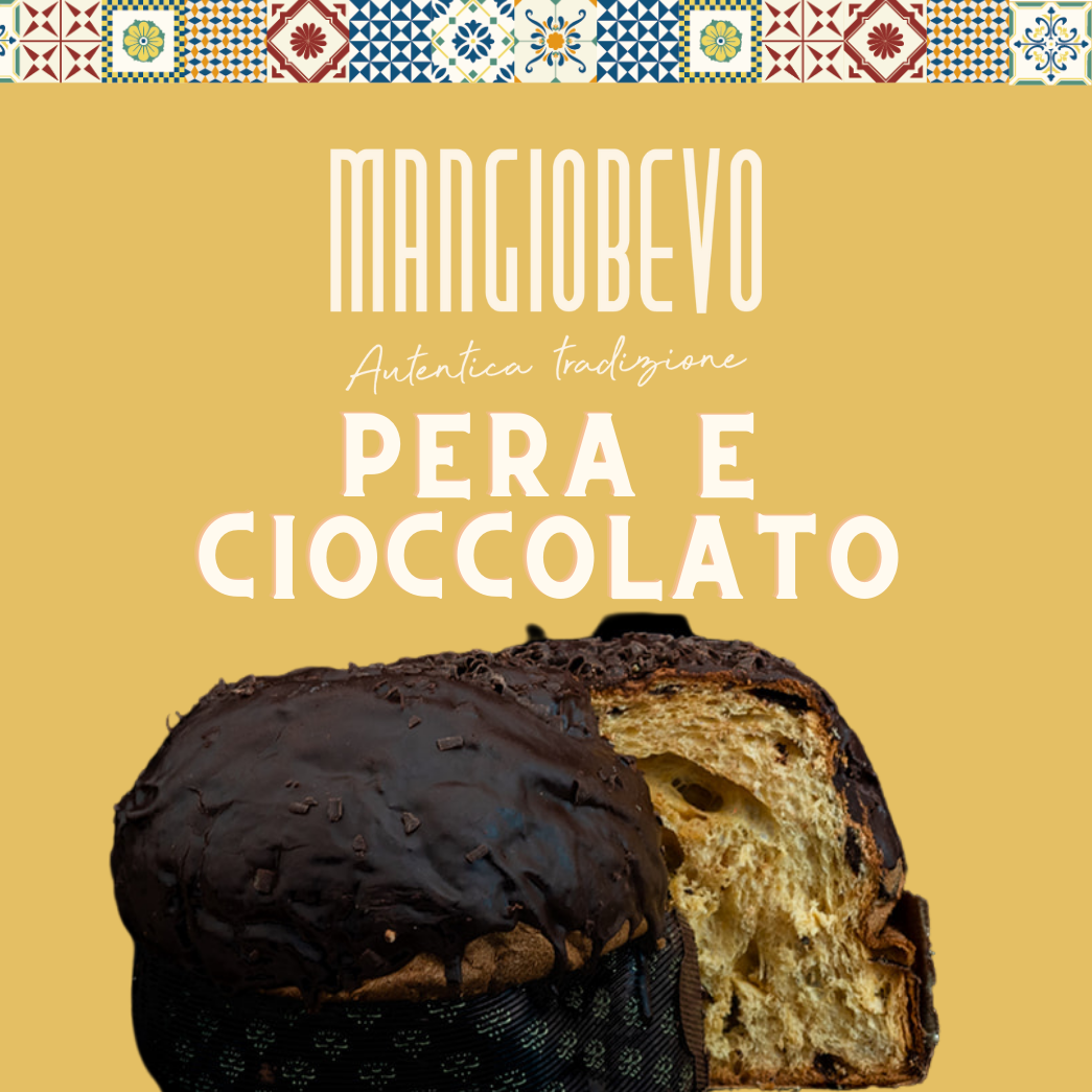 Panettone Pera e Cioccolato (1 kg) Mangiobevo