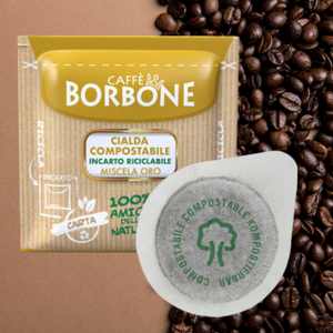150 Dosettes - Café en papier filtre 44mm ESE Café Borbone mélange ORO
