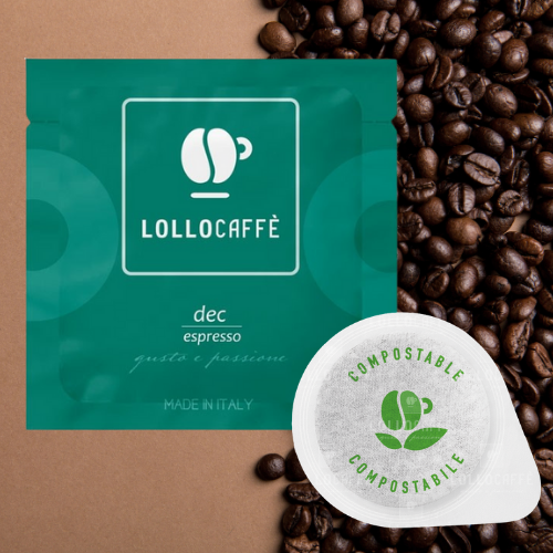 150 Dosettes - Café en papier filtre 44mm ESE café Lollo mélange Dec