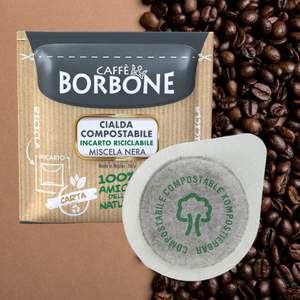 150 Dosettes - Café en papier filtre 44mm ESE Café Borbone mélange NERO