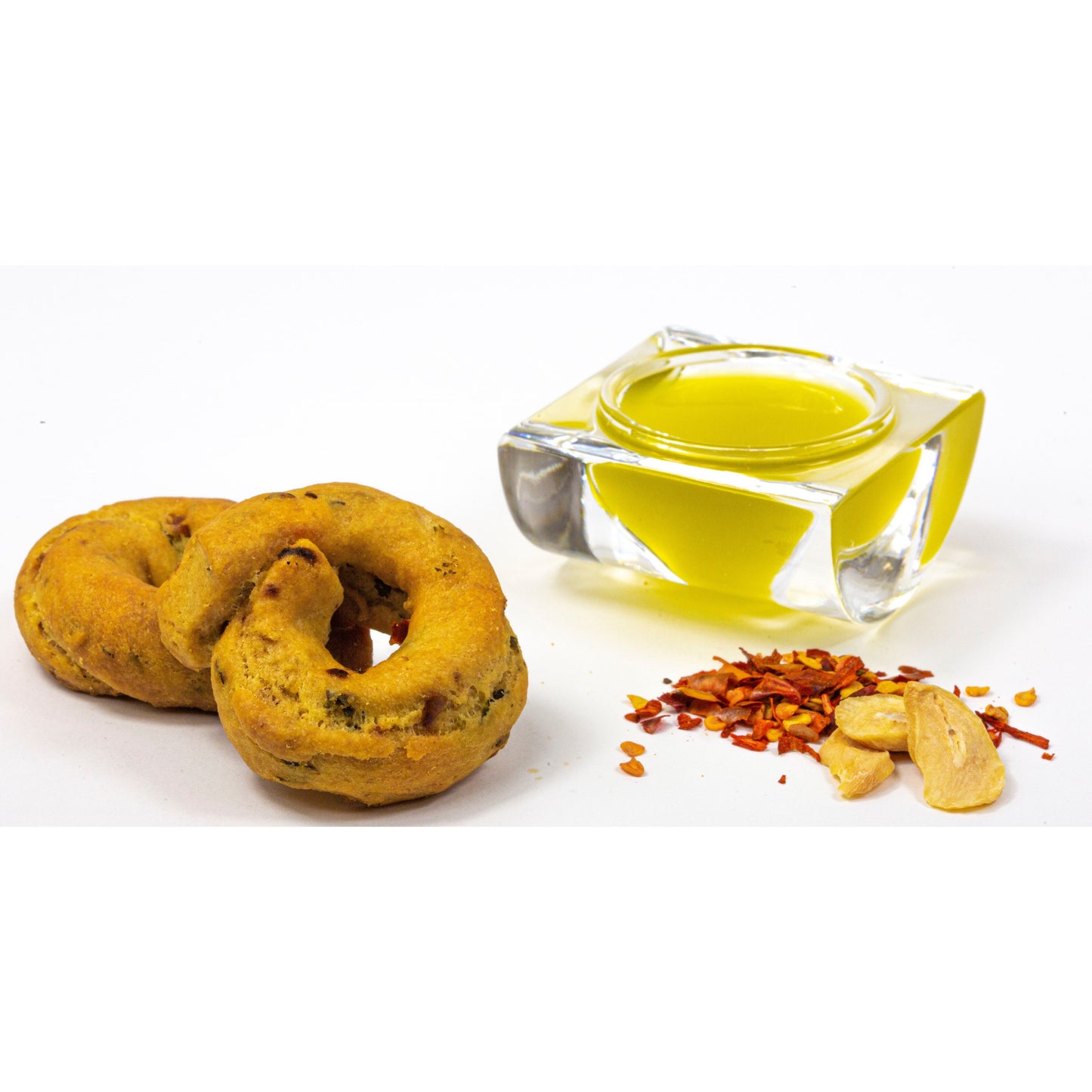 Taralli à l'Huile, Piment et Ail Artisanales - Mangiobevo