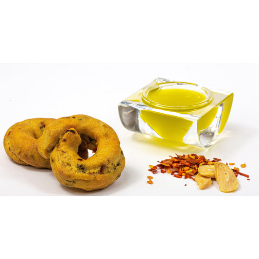 Taralli à l'Huile, Piment et Ail Artisanales - Mangiobevo