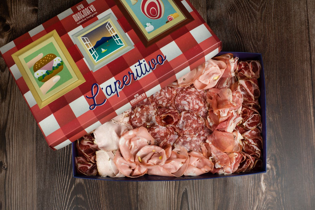 Box apéro de charcuterie italienne frais préparé à la minute