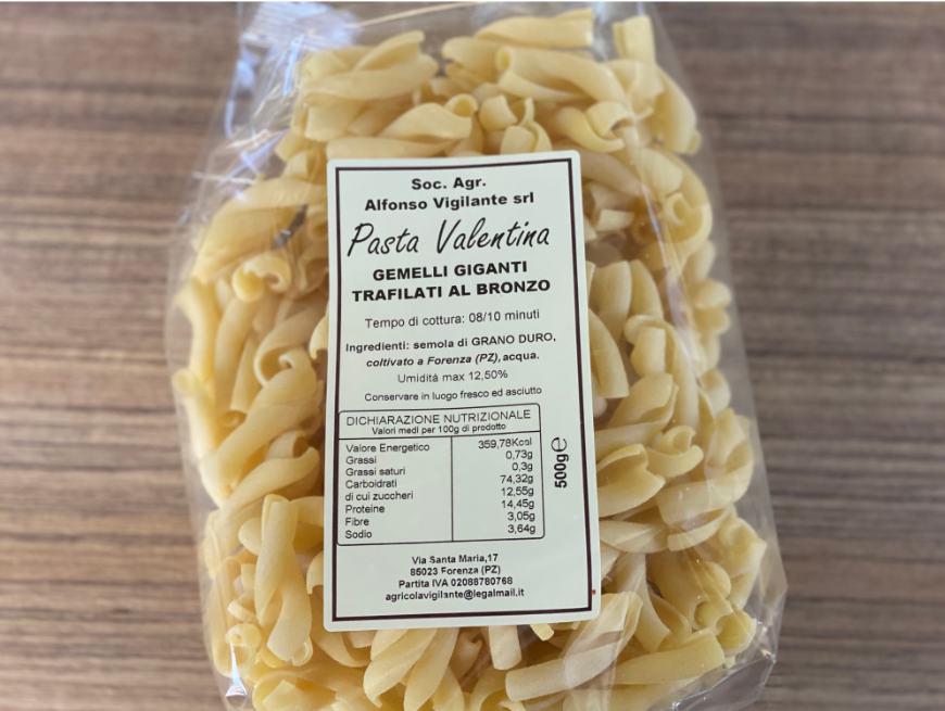 Pasta Valentina -Gemelli Giganti 500G